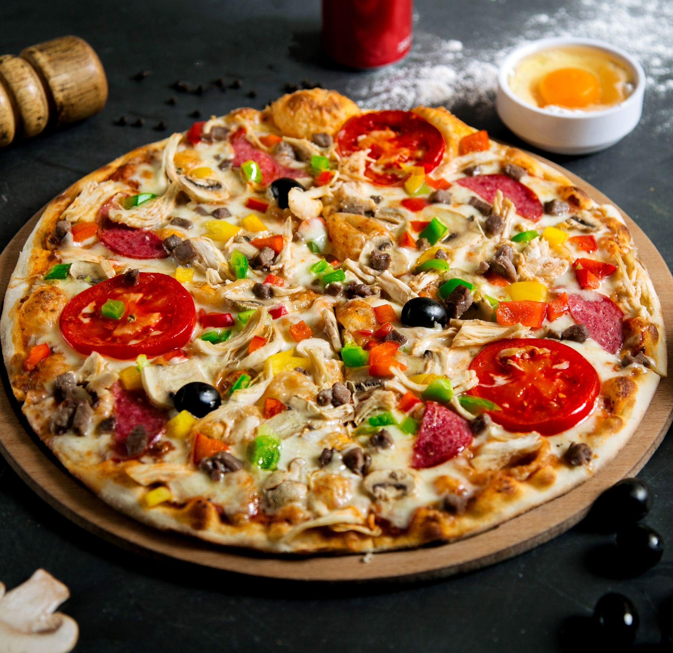 BÜYÜK BOY KARIŞIK PİZZA Fotoğrafı